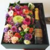 caixa de presente_flores + espumante